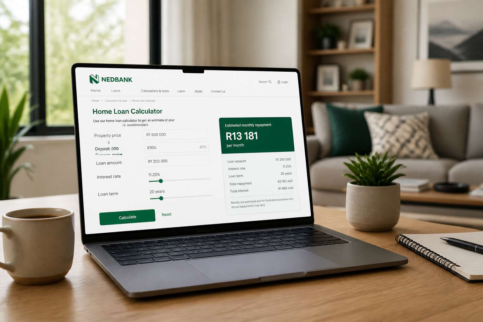 nedbank home loans calculator